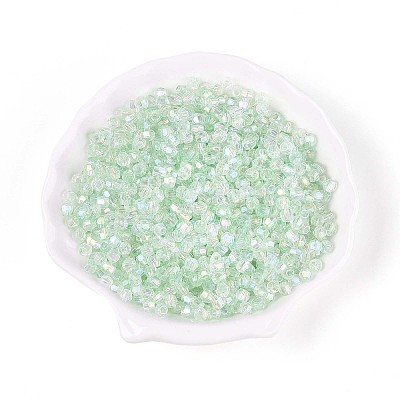 Transparent Spray Painted Glass Beads X1-EGLA-N018-4mm-04-1