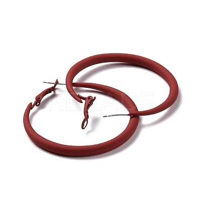 Alloy Big Hoop Earrings for Women EJEW-M201-01B-1