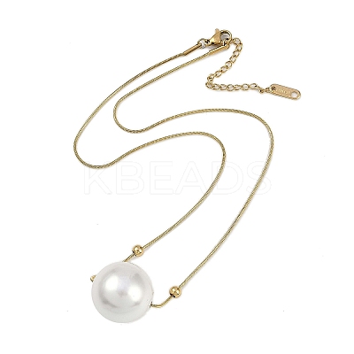 Ion Plating(IP) 304 Stainless Steel Snake Chain Necklaces NJEW-D080-03G-1
