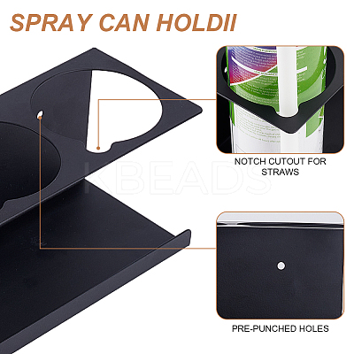 Zinc Alloy Wall Mounted Cylinder Tube Display Rack AJEW-WH0542-049-1
