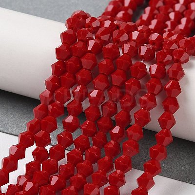 Opaque Solid Color Imitation Jade Glass Beads Strands LS-EGLA-A039-P4mm-D01-1
