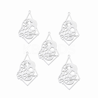 Non-Tarnish 201 Stainless Steel Pendants STAS-N090-LA904-1-1