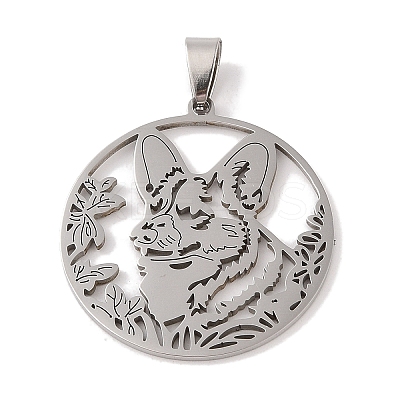 Non-Tarnish 201 Stainless Steel Pendants STAS-A094-04A-P-1
