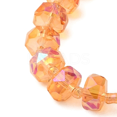 Transparent Electroplate Glass Beads Strands EGLA-P062-01A-FR02-1