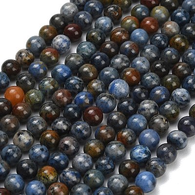 Natural Dumortierite Beads Strands G-F826-A01-4mm-1