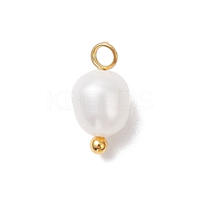 Natural Cultured Freshwater Pearl Rice Charms PALLOY-JF04187-02-1