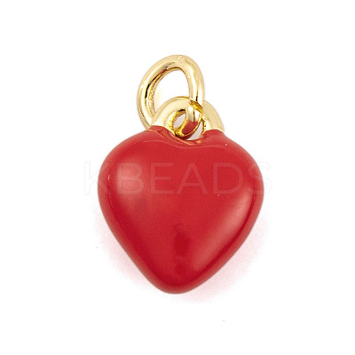 Rack Plating Brass Enamel Pendants KK-P269-10G-01-1