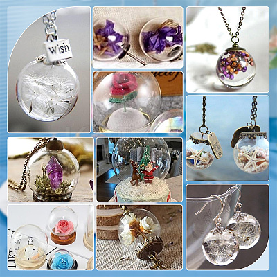 DIY Blank Kitten Wish Bottle Pendant Making Kit DIY-PH0022-28-1
