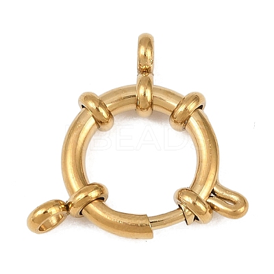 304 Stainless Steel Spring Ring Clasps STAS-L310-04G-1
