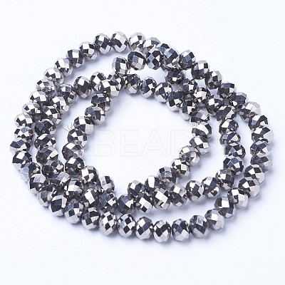 Electroplate Transparent Glass Beads Strands LS-EGLA-A034-T4mm-UA03-1