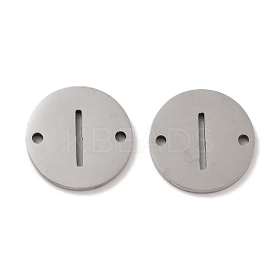 Non-Tarnish 201 Stainless Steel Hollow Flat Round Links FIND-R149-03I-P-1