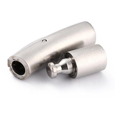 Non-Tarnish 316 Surgical Stainless Steel Bayonet Clasps STAS-G241-09MP-1