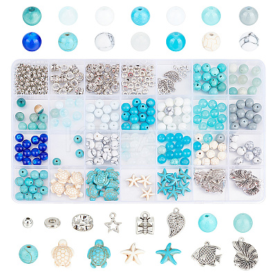 DIY Ocean Theme Jewelry Making Kit DGLA-PH0001-15-1