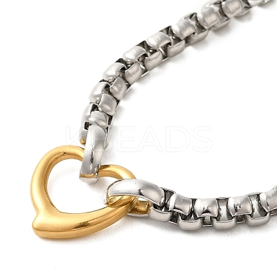 202 Stainless Steel Box Chain Necklaces STAS-A100-18G-1