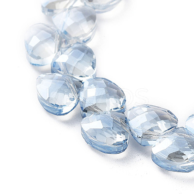 Electroplate Triangle Glass Beads Strands EGLA-A036-11A-PL03-1