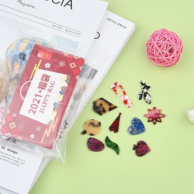 2021 Lucky Bag! Random 5 Styles Cellulose Acetate(Resin) Lucky Bag! DIY-LUCKYBAY-67-1