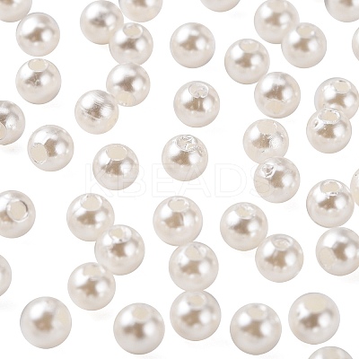Imitation Pearl Acrylic Beads PL611-1-1