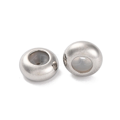 202 Stainless Steel Beads STAS-P238-10P-B-1