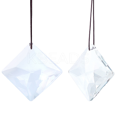 Transparent Glass Pendants GLAA-SP0001-18A-1