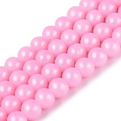 Baking Paint Glass Pearl Beads Strands LS-DGLA-ZX001-05B-10-1