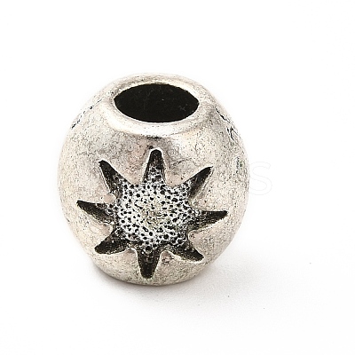 Tibetan Style Alloy European Beads PALLOY-P293-128AS-1
