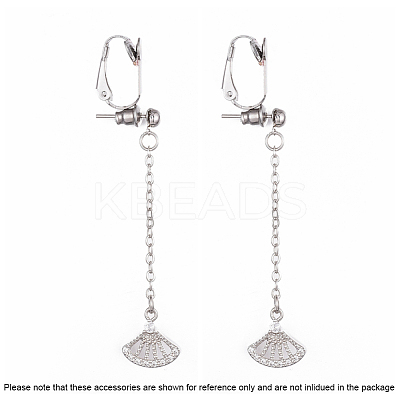 Tarnish Resistant 304 Stainless Steel Clip-on Earring Converters Findings STAS-O110-20P-1