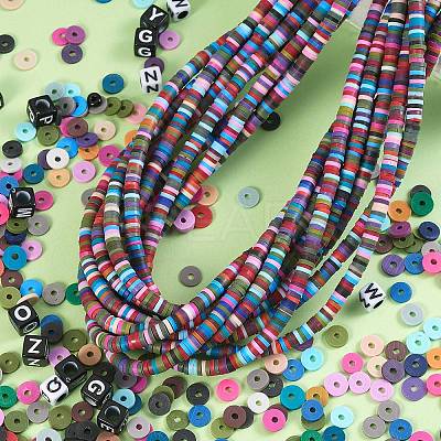 10 Strands Handmade Polymer Clay Beads Strands CLAY-SZ0001-62A-1