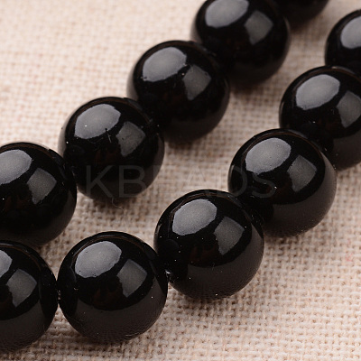 Polished Round Grade A Shell Pearl Bead Strands BSHE-M027-6mm-08-1