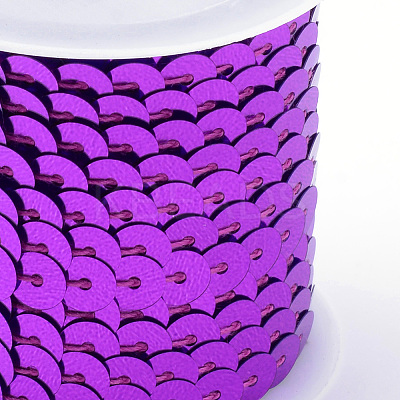 Eco-Friendly Plastic Paillette Beads PVC-Q092-6mm-12-1