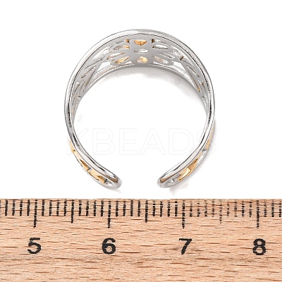 304 Stainless Steel Cuff Open Rings RJEW-P181-02E-A-1