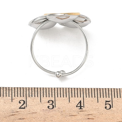 304 Stainless Steel Cuff Rings RJEW-D338-03C-GP-1