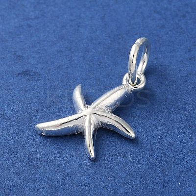 925 Sterling Silver Sea Animal Starfish Charms STER-E071-02S-07-1