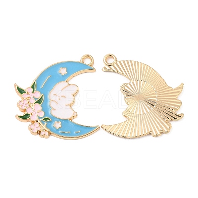 Alloy Enamel Pendants FIND-C037-09G-01-1