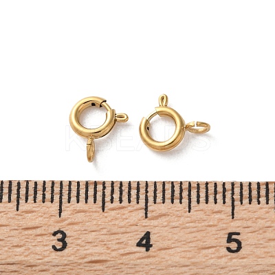 Ion Plating(IP) 304 Stainless Steel Spring Ring Clasps LS-X-STAS-C114-04A-G-1