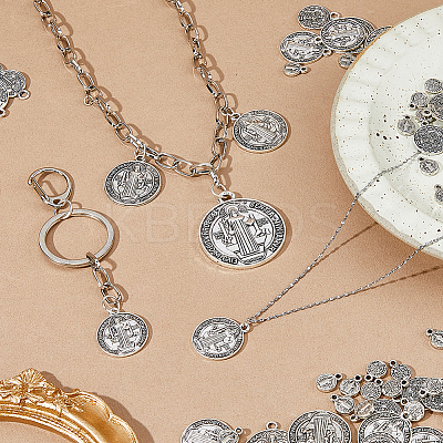 134Pcs 5 Styles Tibetan Style Alloy Pendants FIND-FH0016-63-1