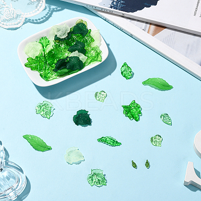 300Pcs 10 Styles Transparent Acrylic Pendants OACR-SC0002-48-1