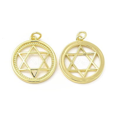 Brass Micro Pave Cubic Zirconia Pendants KK-E068-VB429-1
