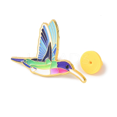 Golden Bird Enamel Pins JEWB-K031-01B-G-1
