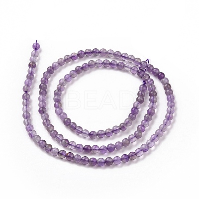 Natural Amethyst Beads Strands G-N0215-02-3mm-1