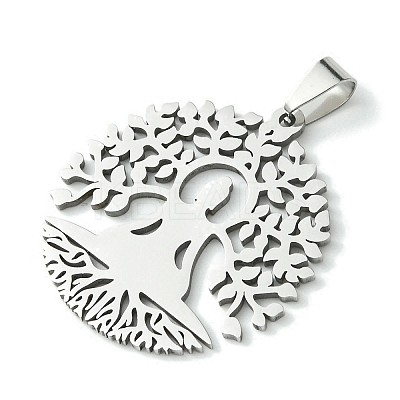 Non-Tarnish 201 Stainless Steel Pendants STAS-U003-21C-P-1