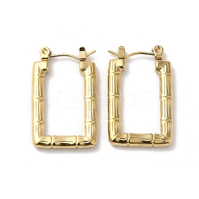 Rack Plating 304 Stainless Steel Hoop Earrings for Women EJEW-Z026-26G-1