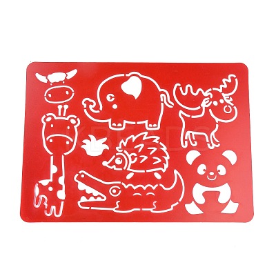 Plastic Drawing Painting Stencils Templates DIY-XCP0001-53-1