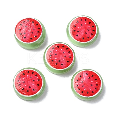 Fruit Series Opaque Resin Cabochons CRES-Q006-01E-1
