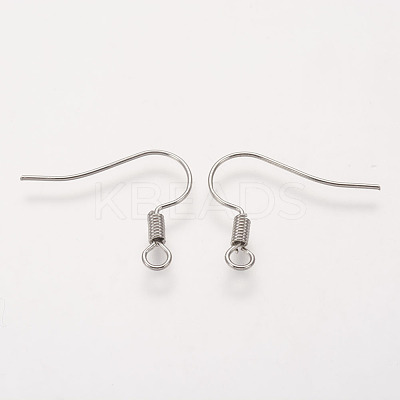 Brass Earring Hooks KK-Q363-P-NF-1