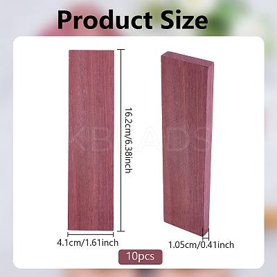 Rectangle Wood Crafting Supplies DIY-WH0591-304A-1