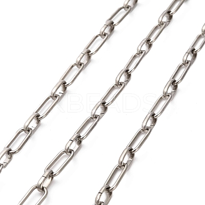 304 Stainless Steel Oval Link Chains CHS-A016-71P-A-1