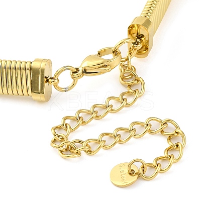 304 Stainless Steel Mesh Chain Choker Necklaces for Women NJEW-U012-03G-02-1