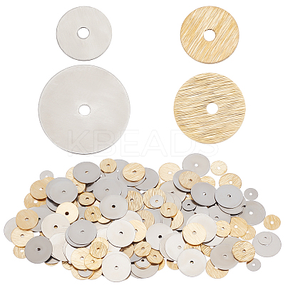600Pcs 4 Style Brass & 316 Surgical Stainless Steel Spacer Beads STAS-CN0001-14-1