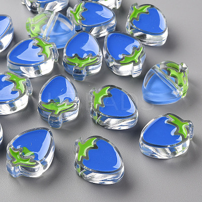 Transparent Enamel Acrylic Beads TACR-S155-003K-1
