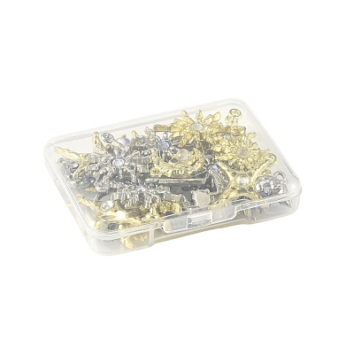 30Pcs 6 Styles Alloy & Resin Pendants Sets FIND-FS0004-90-1